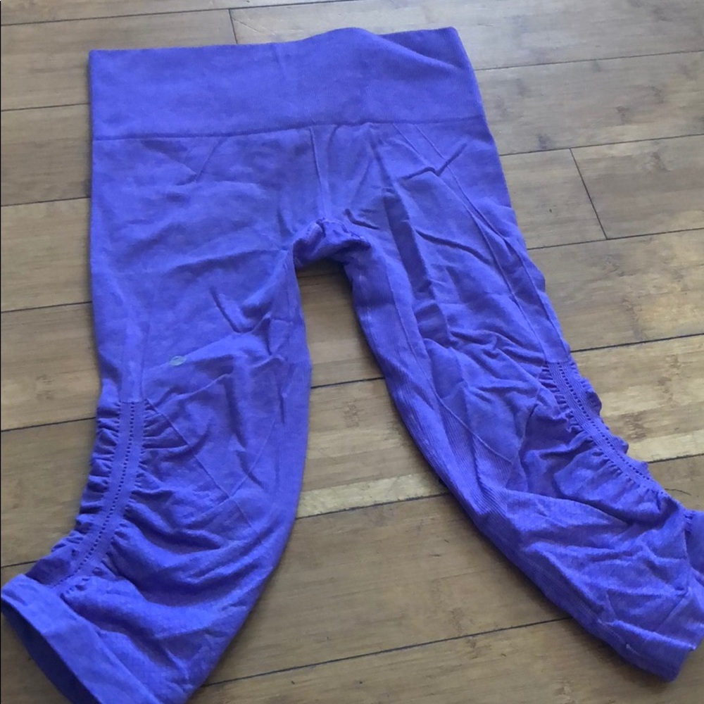 Purple Crop Lululemon Leggings